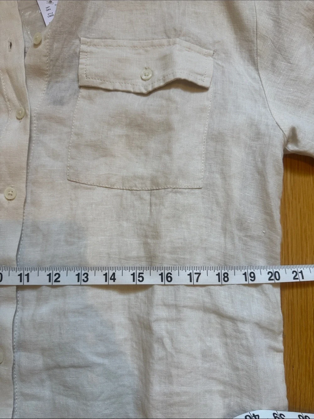 J. Crew women’s Cream Short-Sleeve Button-Up Linen Shirt dress size S